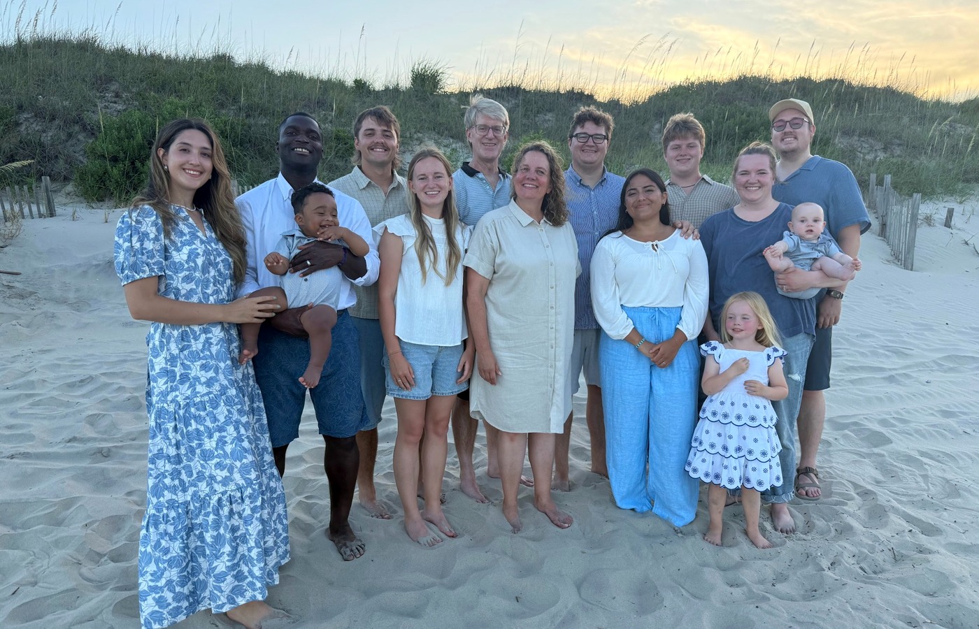 Family portrait session at the beach